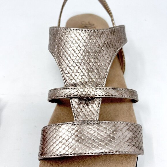 Life Stride Ezriel Copper Vegan Snake Pattern  Sandal Size‎ 10 M - Picture 4 of 9